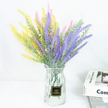 1 Snop Romantično Provence Sivke Umetne Rože Poroka Doma Vrt Tabela Dekoracijo DIY Cvetlični Aranžma Dodatki