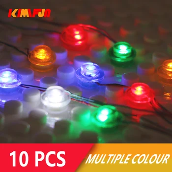 10pcs 1*4 Gradnike LED DIY Luči Komplet Elektronskih Ulica Konstruktor Vrata USB Model Igrače Inženiring Delov, Sklopov