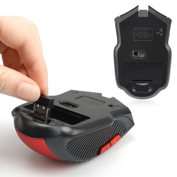2.4 GHz Brezžična Optična Miška Igralec Novo Igro Brezžični Miši z USB Sprejemnik Mause za PC Gaming Prenosniki