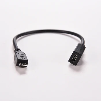 20 cm M/ž Za Micro USB 2.0 Tip B Moški Ženski Podaljšanje napajalni Kabel Kabel Kabel Žice Extender