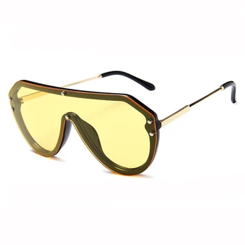 2020 Prevelik Kvadratnih Sončna Očala Ženske Luksuzne Blagovne Znamke Oblikovalec Sončna Očala Moških Gradient Moda Steampunk Sončna Očala Zakovice Slog