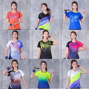 2021 Nov Badminton T-majice, Ženske ,Dekleta Golf Tenis Srajce Oblačila,T-shirt Namizni Tenis Otroke,Quick dry, ki Teče Športne majice