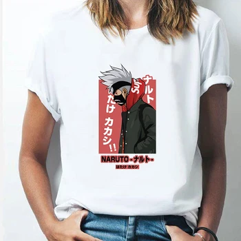 2021 Novo Naruto Ženske majice Uzumaki Anime Ulične Kawaii T Majica Kratek Rokav Unisex Harajuku Janpanese Estetska Oblačila
