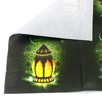 20pcs/set Eid Mubarak Ramadana Dekoracijo Papir Napkin Papirja Tkiva Obraza