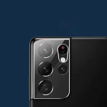 2pcs 2.5 D Fotoaparat Kaliti Steklo Za Samsung Galaxy S21 S 21 Ultra Plus 5G Polno Kritje Objektiv za Varovanje sluha S21+ Kamere Primeru