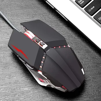 4800DPI, USB, Žična Gaming Miška 7 Gumbi, Optična LED Računalniške Igre Miši Za Prenosni RAČUNALNIK Prenosni Igralec Štiri Prestave