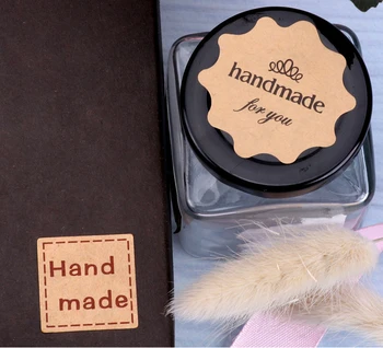 50-240sticker več obliki papirja'handmade' pečat Nalepke za Ročno izdelanih Izdelkov, DIY večnamensko embalaža Darila oznaka stick