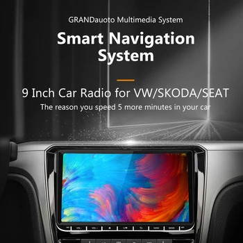 9-palčni Stereo Sprejemnik Za VW Volkswagen Golf Skoda PassatGPS Navigacija 2Din Android Avto Radio Multimedijski Predvajalnik 2din Autoradio