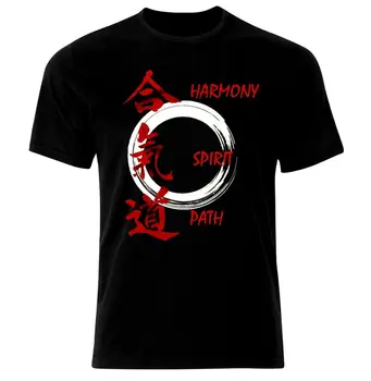 Aikido Kanji Samurai Kodo borilnih veščin MMA Bushido T-Shirt. Poletje Bombaža, Kratek Rokav, O-Neck Majica Mens Novo S-3XL