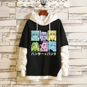 Anime Hunter x Hunter Hisoka Majica Cosplay Hoodie Killua Zoldyck Kostum Puloverju Hooded Suknjič Jesen Pomlad Sweatshirts