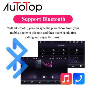 AUTOTOP 2Din Android 10.0 Avto Multimedijski Predvajalnik za Lancer x 2007-2018 Radio, GPS Navigacijo, Bluetooth, Wifi 4G Mirrorlink Št DVD
