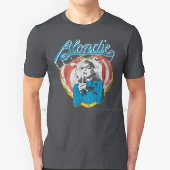 Blondie Stiski Design Majica S Kratkimi Rokavi Čistega Bombaža Blondie Debbie Harry Me Je Poklical Za Svoje Ime Band Bly Dvorec Haunting Od Bly