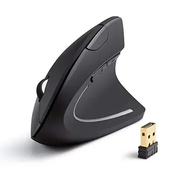 Brezžično Miško Navpično Gaming Miška USB Računalnik Miši Ergonomic Desktop Pokončnem položaju Miške 1600DPI za Prenosni RAČUNALNIK Office Home