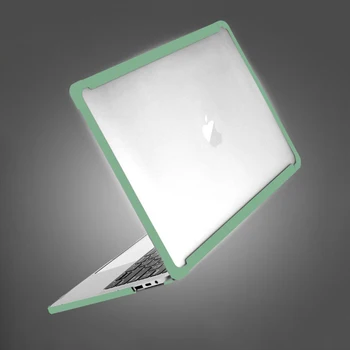 Dve Barvni Šivi in Pregleden Laptop Primeru za Macbook 11 12 13 15 16 palčni kovček za Macbook Novi Air13 A2179 Novo Pro13 A2289