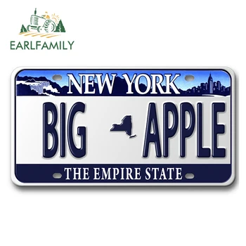 EARLFAMILY 13 cm x 7 cm za newyorški Empire State registrske Tablice za Avto Nalepke Dekor Odbijač Prtljažnik Nepremočljiva Nalepke Vinyl Car Wrap