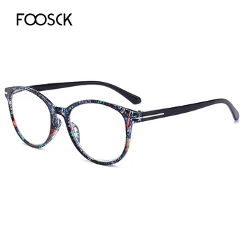 FOOSCK Krog Obravnavi Očala Moški Ženske Modni Očala za Daljnovidnost Moški Ultralahkih Očala Dioptrije Očal +1.0 4.0