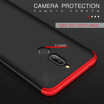 GKK Luksuzni Primeru za Xiaomi Redmi 8 8A Primeru 360 Popolno Zaščito Slim Dvojni Oklep Shockproof Težko Mat Za Redmi 8 8A Kritje Fundas