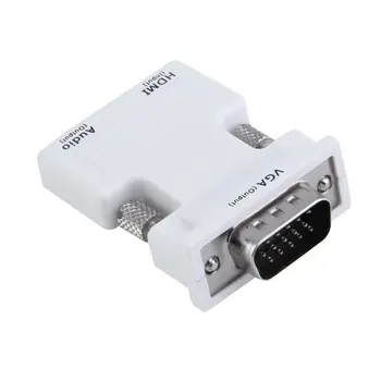 HDMI je Združljiv Ženski VGA Moški Adapter Pretvornik Podpira 1080P Izhod Signala Nov Sveženj 1 Polybag VGA Kabli Večpredstavnostnih