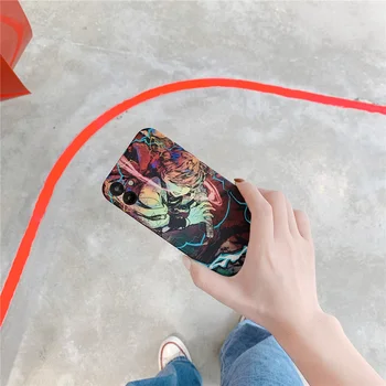 Japonska moda risank anime demon slayer mehki silikonski primeru telefon za iPhone MiNi 12 11 Pro MAX X XS XR 7 8 plus SE 2020 pokrov