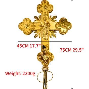 Križ Blagoslov Pozlačeni Parada Križ, Veliki Križ, Pravoslavni Izdelek Je Jezus Križ Katoliški Križ Neposredno Ukvarjajo Dva Obraza