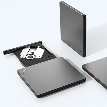 Lenovo Thinkplus USB Tip C Majhen Prenosni Zunanji Optični Pogon CD, DVD RW Bralec Snemanje Gorilnika Kombinirani Predvajalnik, Računalnik, TV, Laptop