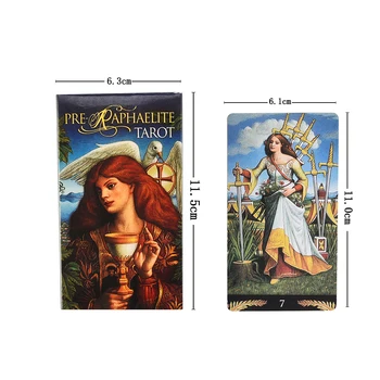 Lo Scarabeo Pre-Raphaelite Tarot Svetlo 78-kart, Ki Bo Prinesla Višje za Usmerjanje Vaše Življenje Vedeževanje Igra Igrače sreče