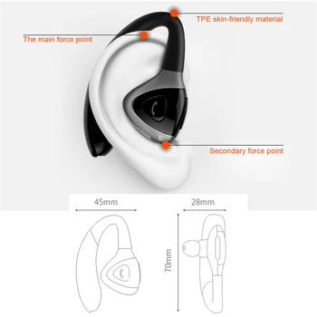 Mini BT Slušalke Brezžične Slušalke za Glasbo BT Slušalka V4.1 Hrupa Preklic Dve Bateriji Za 400hours Pripravljenosti