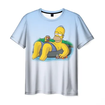 Moška T-shirt 3D Simpsons