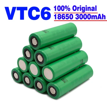 NAJNOVEJŠI Original 18650 baterijo VTC6 3,7 V 3000mAh 18650 polnilna baterija za us18650 vtc6 3000MAH 30A Luč Igrače Orodja