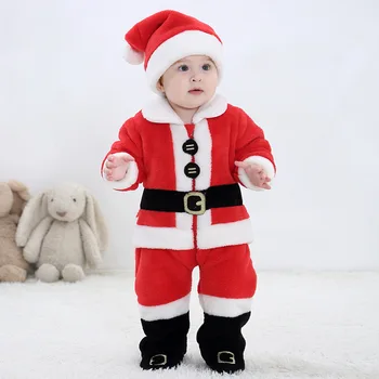 Novo 2021 Jeseni Novorojenčka Fantje In Dekleta Obleke Božič Slog Obleko Srčkan Baby Toplo Praznična Oblačila, otroška Oblačila