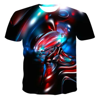 Novo 2021 Moške 3DT Majica Poletje Grozo Element Moda Vrh XS-6XL Velikosti Priložnostne Svoboden Street Nositi Hip Hop Kratek Rokav Krpo