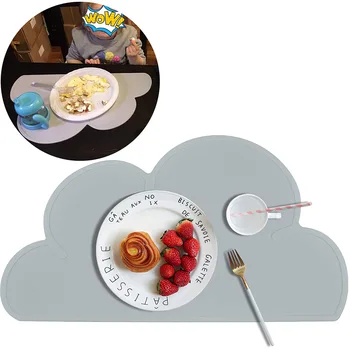 Oblak Obliko Hrane Silikona Tabela Pad Placemat Otroci Ploščo Mat Nepremočljiva Toplotna Izolacija Kuhinjski Pripomoček Enostavno Čiščenje