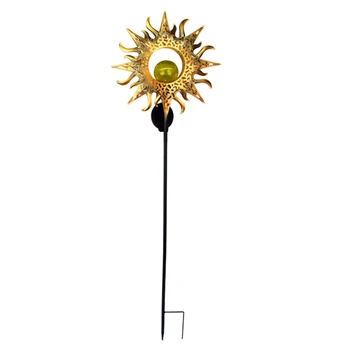 Plamen, Sonce Votlih Travnik Svetilka Solar Powered Vrt Spike Luči na Prostem LED Cvet Dekorativni Nepremočljiva Krajine Pot