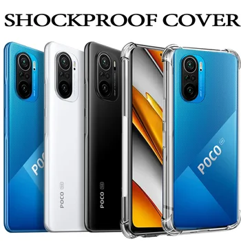 Pocophone F3 zaščitnik primeru poco x3 pro Telefon Kritje za Xiaomi Poco F3 Silicij Primeru Odbijača pocof3 poxo x3 f2 pro m3 x 3 Poco F3