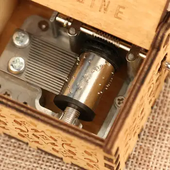 Retro Lesa Music Box Starinsko Ročno Koljenast Glasbeni Primeru Dom, Okras, Darila Za Dom Dekor