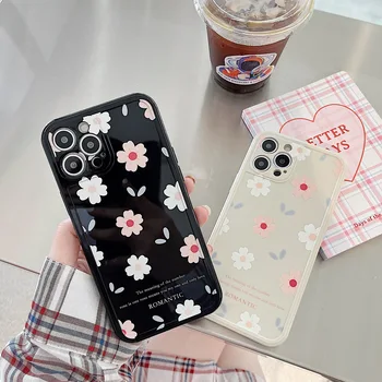 Retro sladka dekleta sakura umetnosti kawaii Japonski Primeru Telefon Za iPhone 11 12 Pro Max Xr Xs Max 7 8 Plus X 7Plus primeru Srčkan Mehko Pokrov