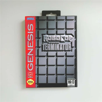 Robocop Primerjavi Terminator - ZDA Pokrov Z Drobno Polje 16 Bit MD Igra Kartice za Sega Megadrive Genesis Video Igra Konzola