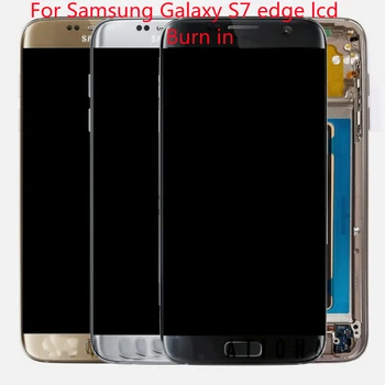 Samsung Galaxy S7 robu originalne LCD monitor G935 G935A G935F dotik zaslon Galaxy S7edge LCD zaslon G935 zaslon na dotik hude opekline