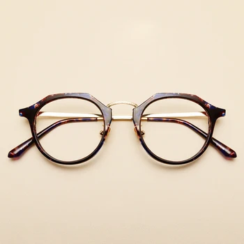 TR90 Krog Očal Okvir Moški Ženske Letnik Jasno Eye Glasses Optični Kratkovidnost Recept Očala, Okviri za Očala Oculos Gafas