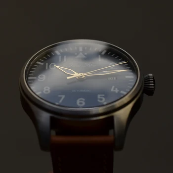 Vintage Pilotni Watch Vojske Samodejno ST2130 Premikanje Reloj Aviador Švicarski BGW9 Svetlobna 42mm Šport Gledam ročno uro Za Moške