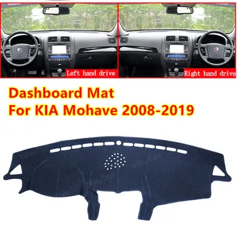 Za KIA Mohave Borrego 2008-2019 Anti-slip Avto nadzorna plošča Pokrov Mat Sonce Odtenek Tipke za instrumentne Plošče in Preproge Dodatki