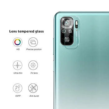 Za Redmi Opomba 10 Pro Max 10s 3in1 Pregleden Primeru Za Xiaomi Redmi Note10 Pro 10Pro Max Kaljeno Steklo Fotoaparat Film Pokrov