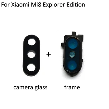 Za Xiaomi Mi8 Explorer Edition Zadaj Kamero Nazaj Steklo Objektiva +Kamera Zajema Krog Stanovanjski Deli Za Xiaomi Mi8
