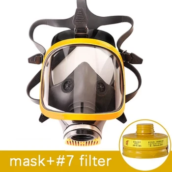 Širok Pogled Masko S Kemičnimi Plina Filter Plina Barve Protectant Oglje Filter Polje Polno Kritje Industrijske Očala