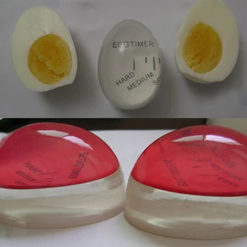 1 Barva Spreminja, Jajce Časovnik Smolo Materiala kot Nalašč Kuhana Jajca S Temperaturo Kuhinjski Pomočnik Jajce Časovnik Rdeče časovnik orodja