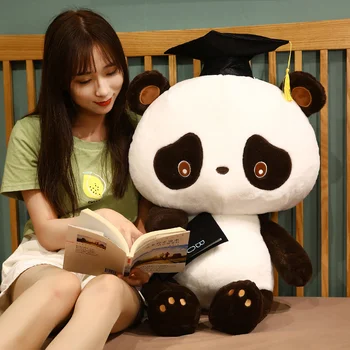 1pc 25-75 cm Srčkan Zdravnik Panda Plišastih Igrač Kawaii Rdeče Armade Panda Blazine Mehko Polnjene Živali, Igrače Visoke Kakovosti Darilo za Otroke