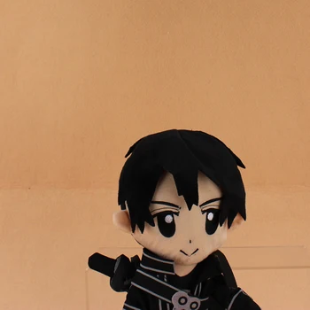 2 Slogi 28 cm Srčkan Sword Art Online SAO Kirigaya Kazuto Plišastih Igrač Kirito Asuna Mehko Polnjene Lutka Igrače Za Otroke Darila