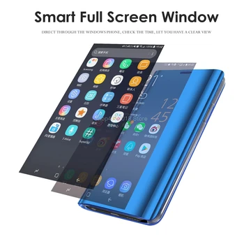 3D Jasno Ogledalo Flip torbica Za SAMSUNG A6 2018 32GB 64GB Smart Cover Za SAMSUNG Galaxy A6 2018 SM-A600FN/DS A600G/DS
