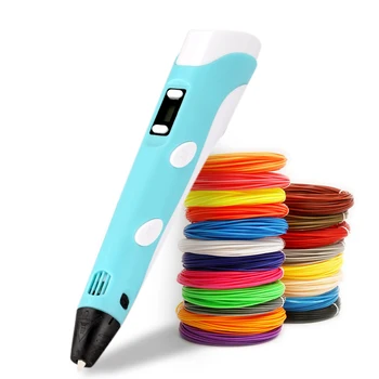 3D Tiskanje Pero DIY Risba Svinčnik Z LCD Zaslonom 3D Pero Z 10 Barve na 50 Metrov PLA Žarnice Božično Darilo za Rojstni dan za Otroka