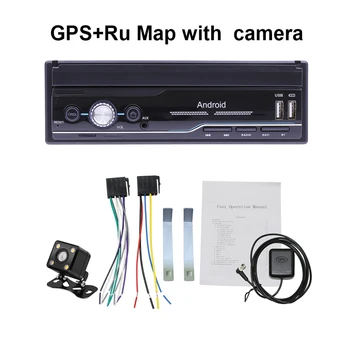 Avto Radio 1 DIN Android 10.1 Avto GPS Navigacija Zložljive Zaslon MP5 Predvajalnik Multimedijski Predvajalnik, WIFI, Bluetooth Stereo Avto Radio